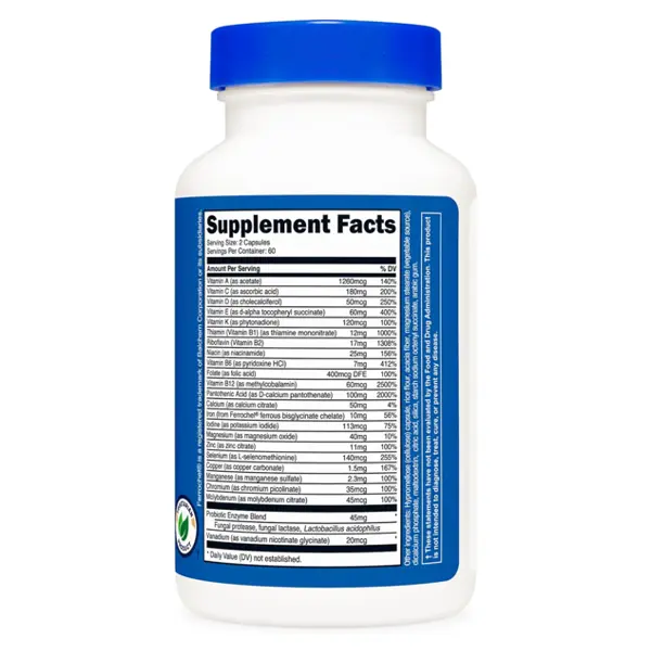 Nutricost, Multivitamin, Probiotics + 22 Vitamins Capsules